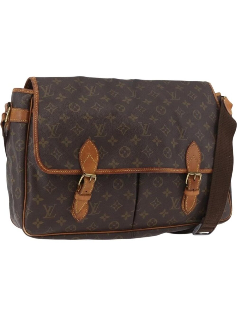 LOUIS VUITTON Monogram Gibeciere GM Shoulder Bag M42246